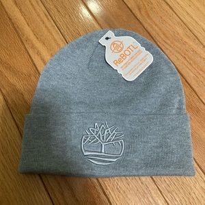 New Timberland Light Grey Beanie Knit Hat